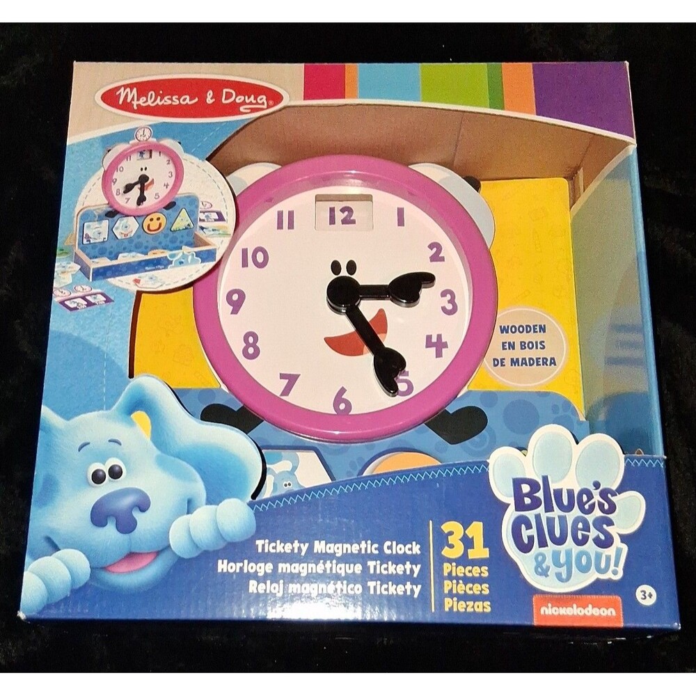 Melissa & Doug Magnetic Tickety Clock NEW